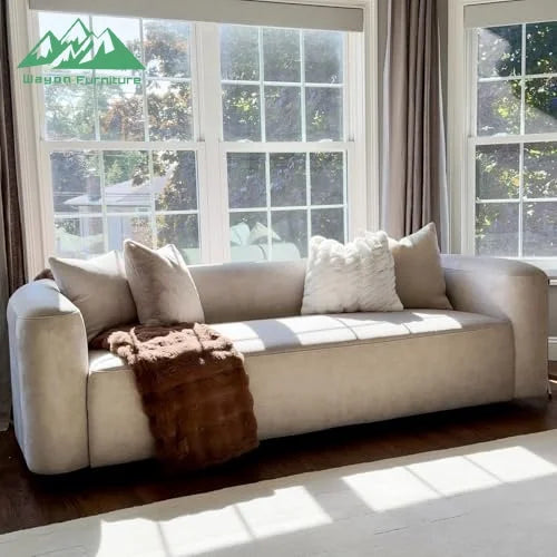 Modern Nordic 3 Seat Fabric Modular Sofa Large Compression Sectional Sofa for Living Room