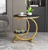 Contemporary Modern Luxury Living Room Side Table Made of Sintered Stone With Metal Frame Home Bar Office Furniture Park