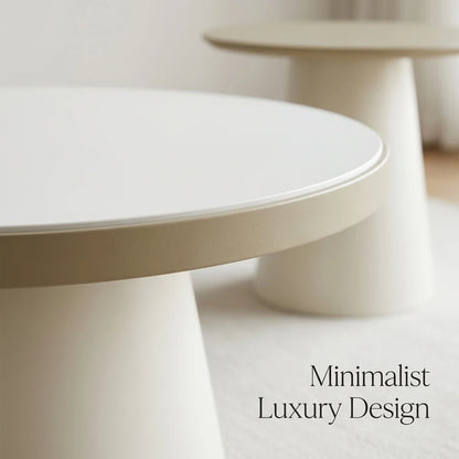 Modern Two-piece Design, Coffee Table, Wooden Board, Glossy Paint, Easy to Clean, Durable, Household Living Room Furniture