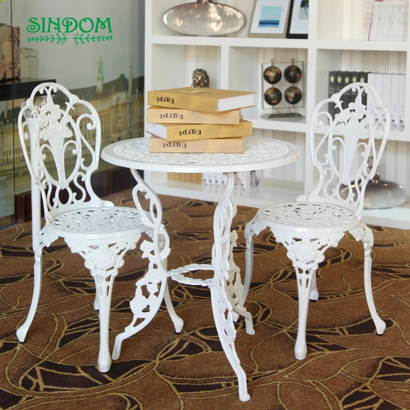 Outdoor Aluminum Table and Chair Set Patio Furniture for Garden