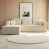 Unisofa Luxury Nordic Corner L Shaped Sectional Bedroom Living Room Use Frameless Compressed Spring Boneless Sofa