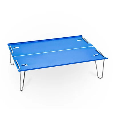 Portable Camping Table, Small Ultralight Folding Table with Aluminum Table Top and Carry Bag, Mini Barbecue Coffee Table
