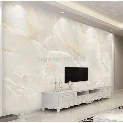 Photo Wallpaper Modern Simple Beige Marble Background Wall Mural Living Room TV Sofa Hotel Luxury Decor Papel De Parede Sala 3 D