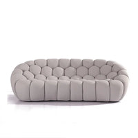 Customized Luxury Italian Design Living Room Wood Sofas Leather Furniture