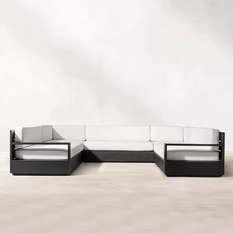 Nordic Outdoor Aluminum Modern Sofa Set Waterproof Garden Patio Furniture with Combined Features for Hotels