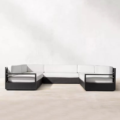 Nordic Outdoor Aluminum Modern Sofa Set Waterproof Garden Patio Furniture with Combined Features for Hotels