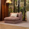 Convertible Extendable Apartment-Friendly Living Room Compress Sofa Set Rectangle Furniture Fabric Material Modern Design Solid