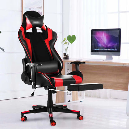 Leather Office Gaming Chair Home Internet Cafe Racing Chair WCG Gaming Ergonomic Computer Chair Swivel Lifting Lying Gamer Chair