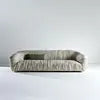Italian Style Sofa Small Apartment 2.2 Meter Layer Leather Sofa Living Room Light Luxury Furniture