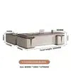 Modern Luxury Executive Desk  Wooden Manager Boss Table for CEO Designed High Quality Office Desk Boss Table