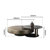 Luxury Modern Round Coffee Table Sets Hotel Center Tables Frame Combination Coffee Table Living Room Metal With Glass 1 Piece