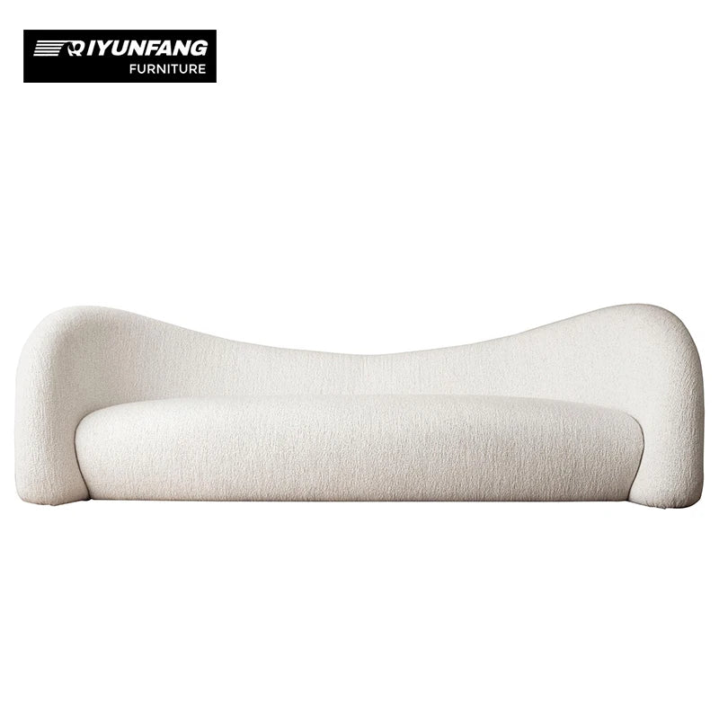 Modern Design Creativity  Fabric Moon Multi Person Backrest Leisure Sofa Living Room Hotel Villa