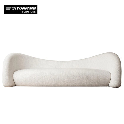 Modern Design Creativity  Fabric Moon Multi Person Backrest Leisure Sofa Living Room Hotel Villa