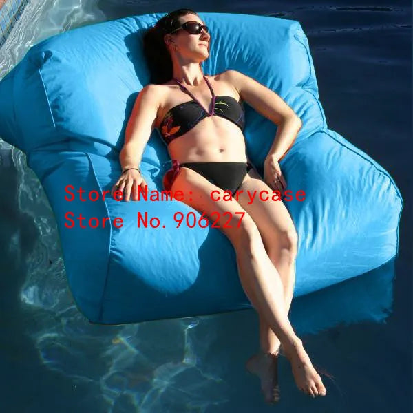 UV resistant Waterproof Extra Large Pool Floats Adult Bean Bag Outdoor Lounger Chair, two people beanbag sofa