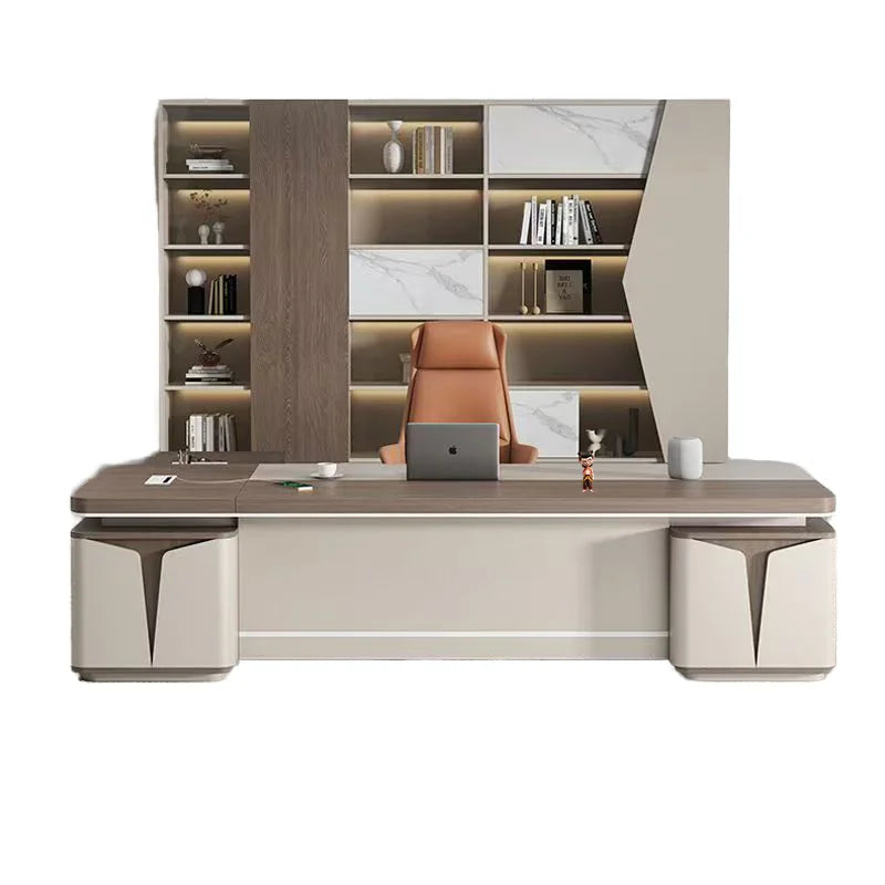 Modern Luxury Executive Desk  Wooden Manager Boss Table for CEO Designed High Quality Office Desk Boss Table