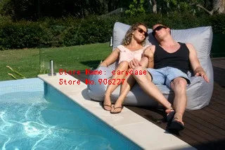 UV resistant Waterproof Extra Large Pool Floats Adult Bean Bag Outdoor Lounger Chair, two people beanbag sofa