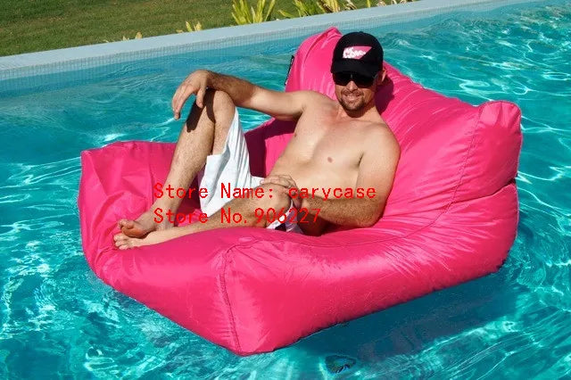 UV resistant Waterproof Extra Large Pool Floats Adult Bean Bag Outdoor Lounger Chair, two people beanbag sofa