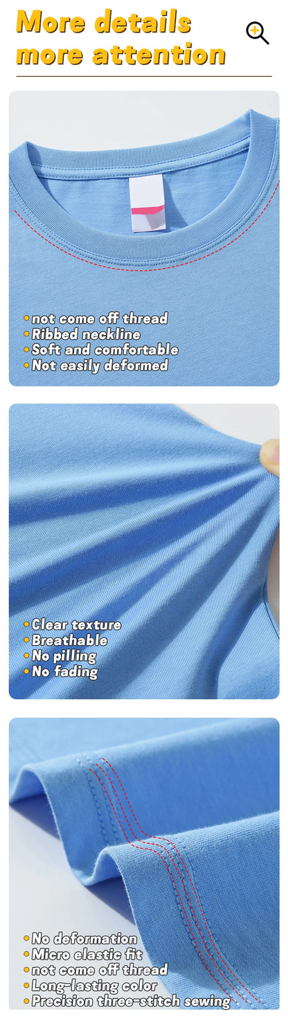 Wholesale Custom Oversized Plain Logo White T-shirts in Bulk Mens Blank T Shirt Unisex 100% Organic Pima Cotton Bulk Tshirts