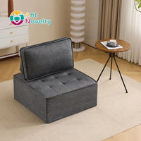 Modern Extendable Convertible Sofa with Storage One Seat for Living Room Bedroom Guest Room or Children's Room
