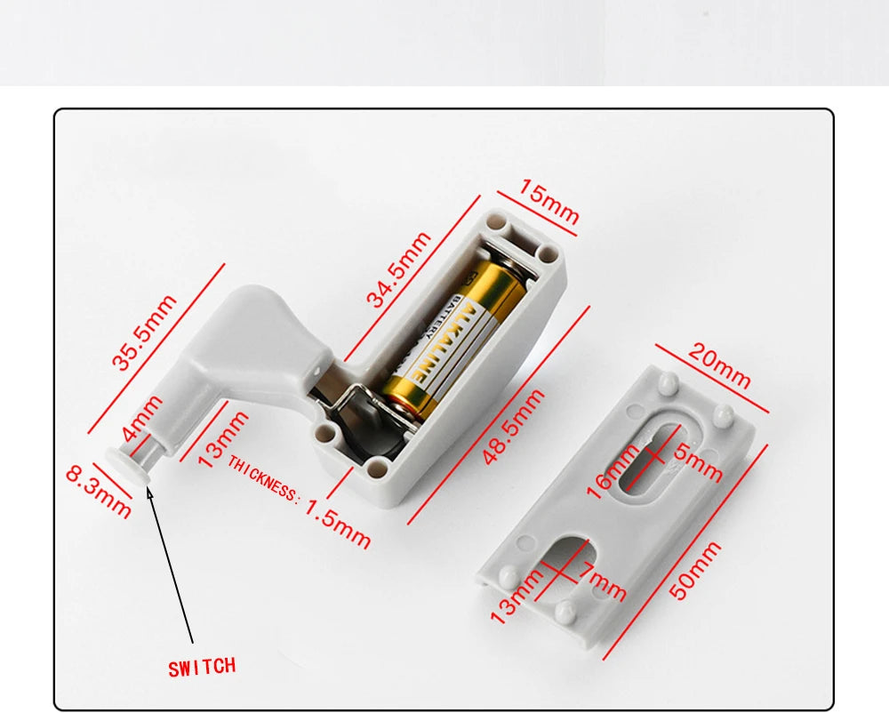 5 Pcs LED lamp Cabinet Hinge Light Kitchen Bedroom Living Room Cupboard Wardrobe Inner Loop Drawer Sensor Night Light