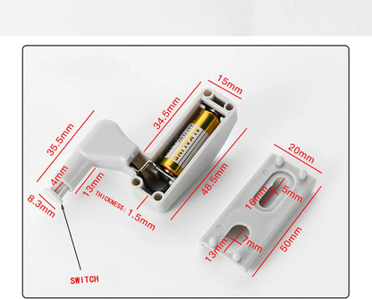 5 Pcs LED lamp Cabinet Hinge Light Kitchen Bedroom Living Room Cupboard Wardrobe Inner Loop Drawer Sensor Night Light