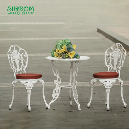 Outdoor Aluminum Table and Chair Set Patio Furniture for Garden