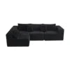 High Compact Multi-seat Luxury Light Gray Flannel Upholstered Sofa Bed Set Modern Sectional Eco-Friendly Apartment Tufted Villa