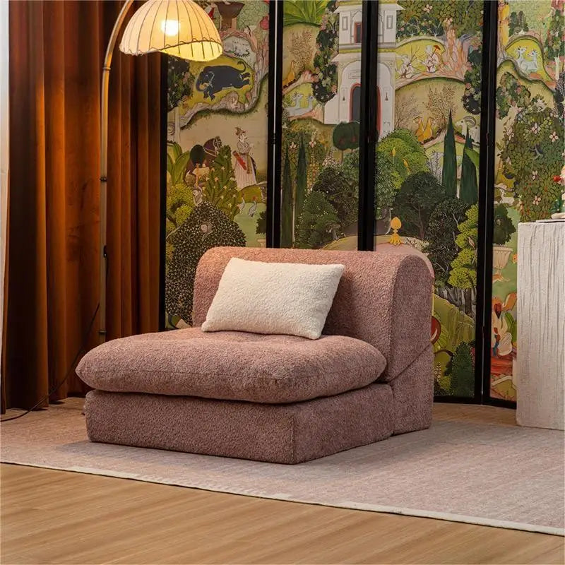 Convertible Extendable Apartment-Friendly Living Room Compress Sofa Set Rectangle Furniture Fabric Material Modern Design Solid