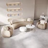 Modern Modular Reception Office Sofa Set Reclining Space-Efficient Eco-Friendly Durable Leather High-Density Sponge Furniture