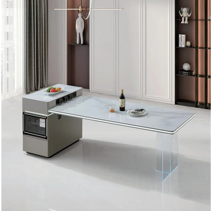 Modern Design Extendable Dining Desk Wooden Panel with 3-4 Drawers for Home Furniture in Hotels and Apartments