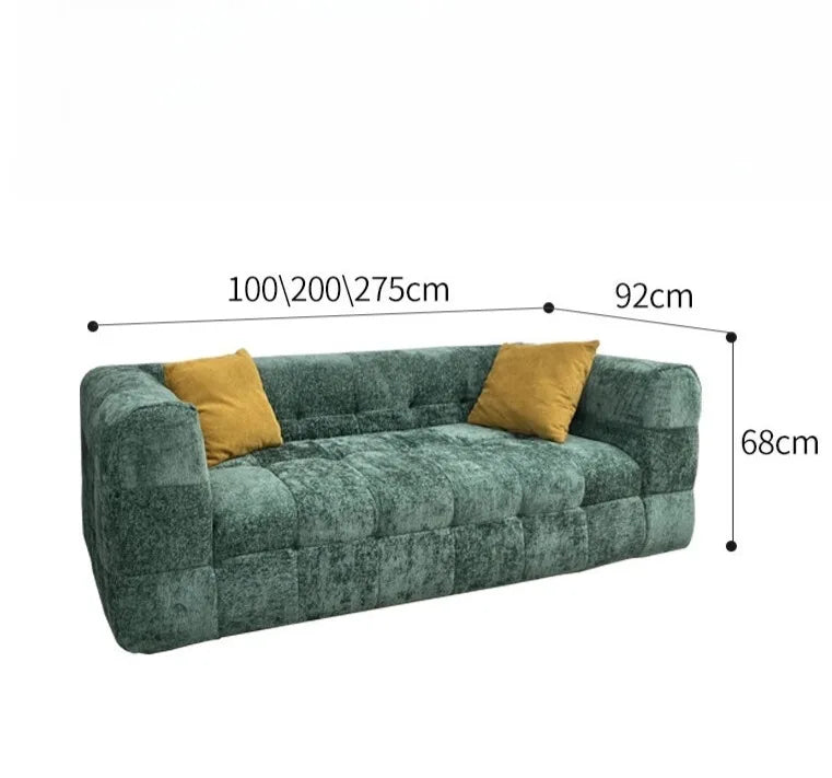 Wayon Modern L-Shape Sofa Bed Set 2 Seater Sectional Sofa for Living Room and Dormitory Use