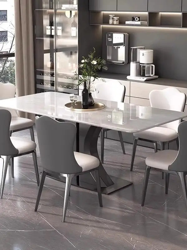 Natural Luxury Stone Dining Table Marble Light Luxury High-end Imported Household New Rectangular Home Furniture