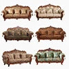 2025 Luxury European Classical Design Carved Sofa High Quality Luxury Living Room Combination Villa Upholstered New Style Cloth