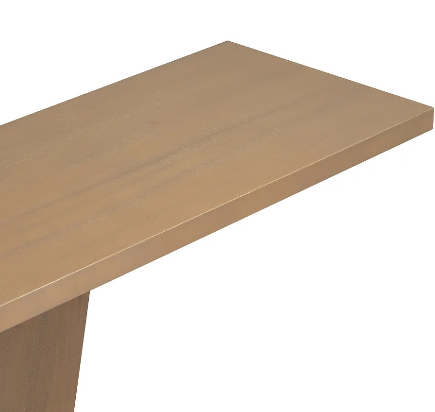 Modern Solid Wood Console Table with V-Base Design and Storage Eco-Friendly and Durable Home Furniture for Living Room