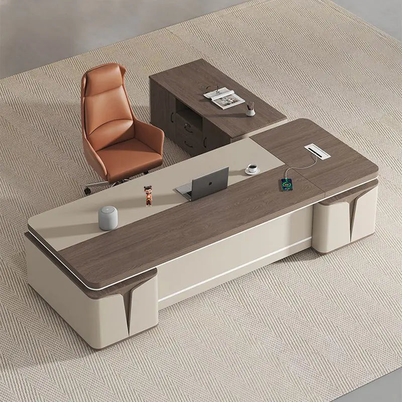 Modern Luxury Executive Desk  Wooden Manager Boss Table for CEO Designed High Quality Office Desk Boss Table