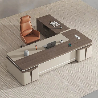 Modern Luxury Executive Desk  Wooden Manager Boss Table for CEO Designed High Quality Office Desk Boss Table