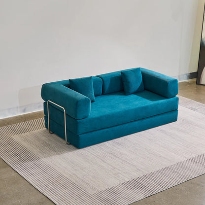 Vacuum Roll-Packed High Density Sponge Convertible Modular Compressed Fabric Tufted Modern Sofa Set Removable Covers Apartment