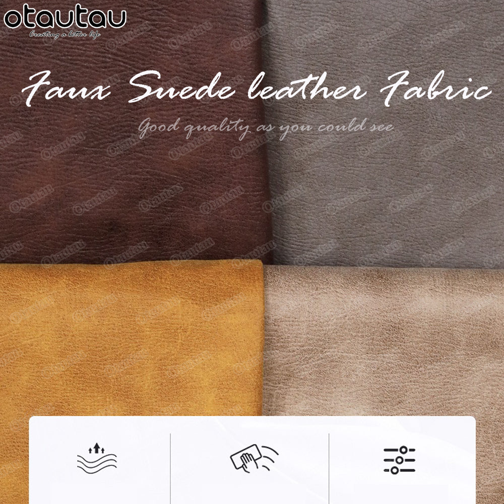 OTAUTAU 3-seat Retro Faux Leather Bean Bag Sofa Cover SF003【No Filler Inside ! You Need To Buy The Filler By Yourself！】