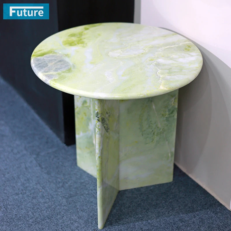 Luxury Designer Best Selling Rustic Industrial Style Marble SideTable for Living Room Center Piece and Home Decor