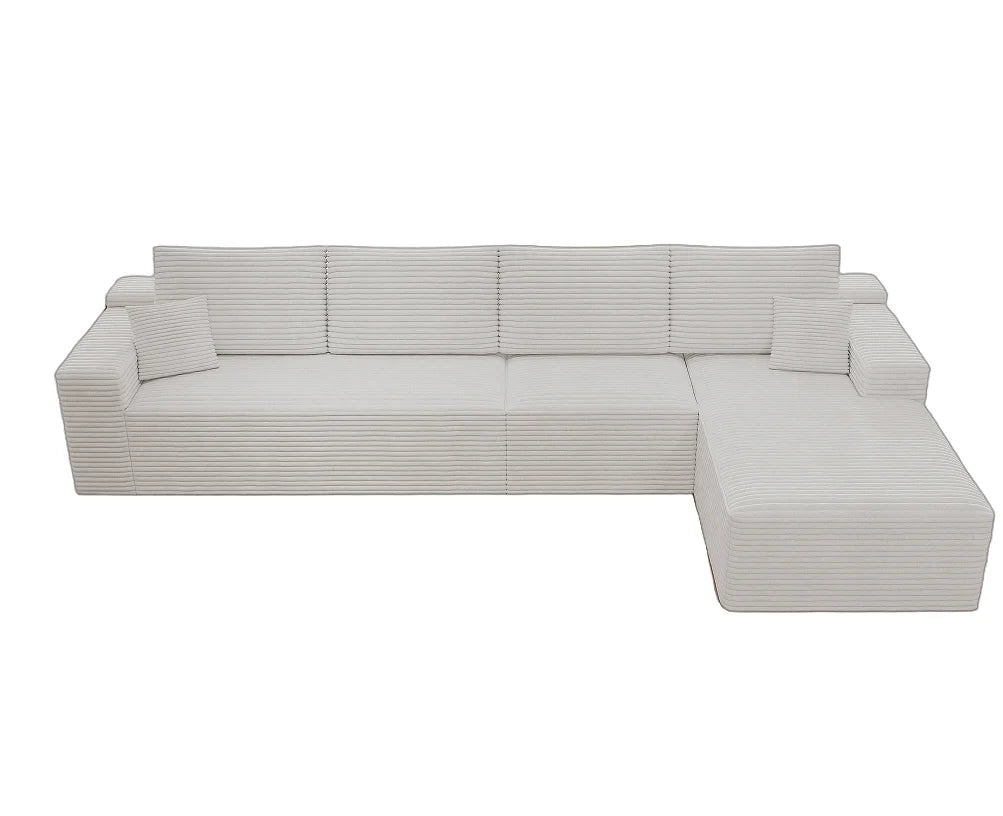 Modular Convertible Sectional Sofa  Upholstered L-Shape Modern Sofa for Living Room Bedroom Apartment No Assembly Required