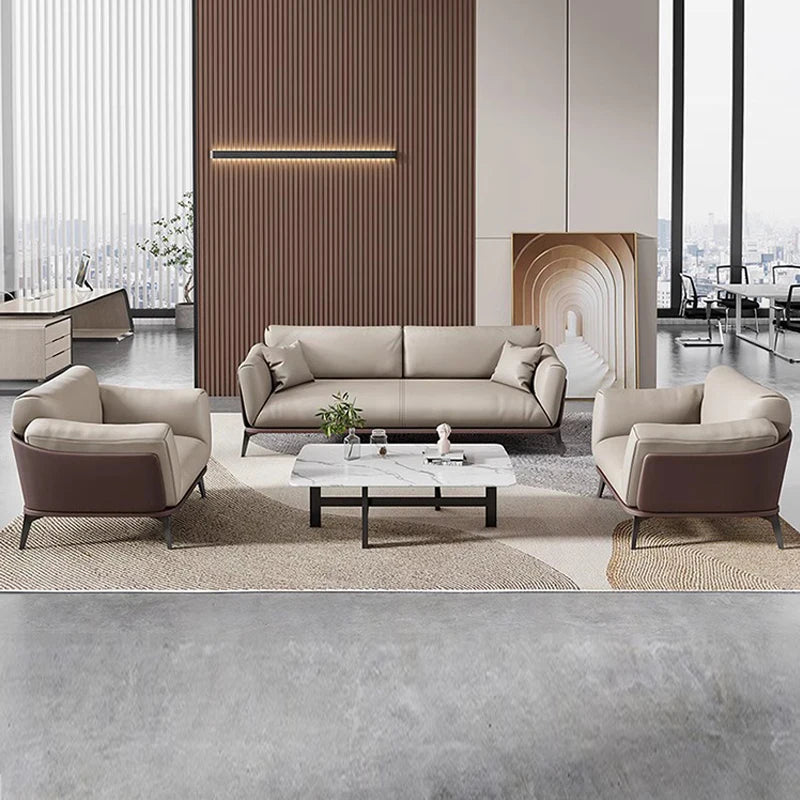 High Quality Luxury Modern Sectional Synthetic Leather Modular Sofa Bed 3 Pieces Selection Chinese Office Home Apartment School