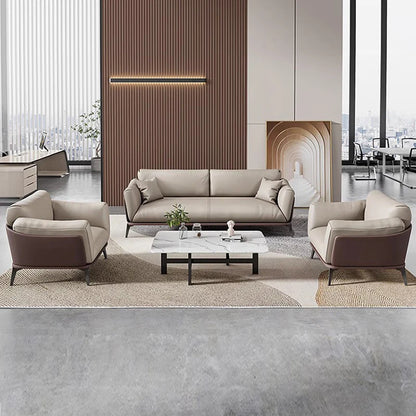 High Quality Luxury Modern Sectional Synthetic Leather Modular Sofa Bed 3 Pieces Selection Chinese Office Home Apartment School