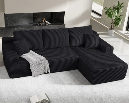 USA Trending Products Low Minimum Order Quantity Reclining Upholstered Modern Sectional L Shaped Sofa Compressed Packed Saving