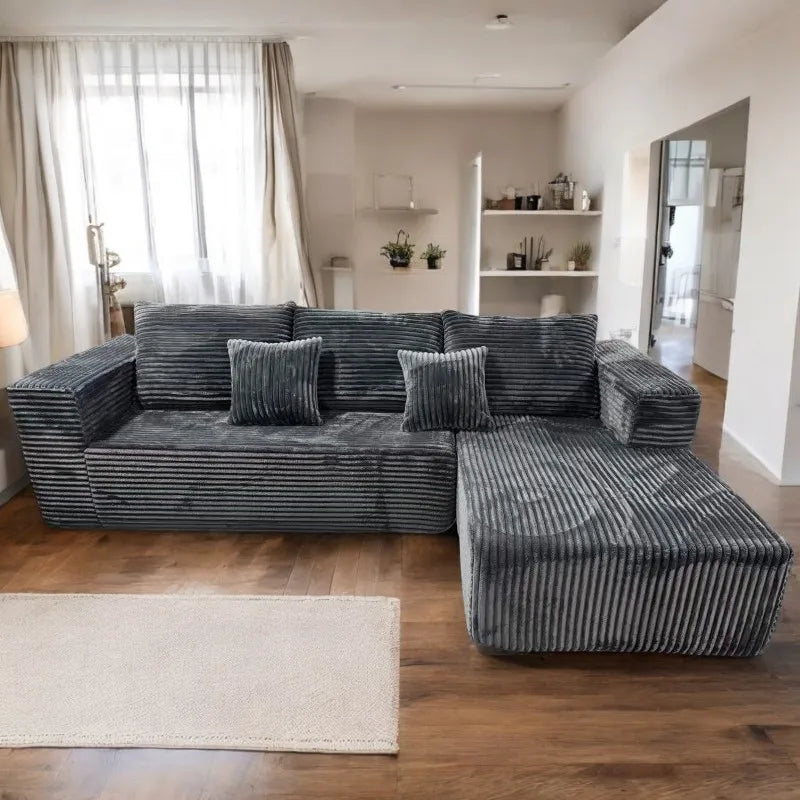 l Shape Modular Apartment Sofa Modern Vacuum Roll Compression Sofa Sectional Furniture Living Room