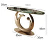 Modern Luxury Marble Slab Entrance Table Living Room Facing Door Wall End Scenic Platform Corridor Storage Rack Eco-friendly