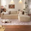 Modern Vacuum Compressed Sofa Plush Corduroy Sectional Sofa Living Room Bedroom Recliner Lazy Sofa Bed