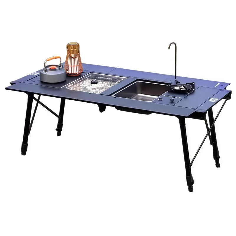 Igt Modern Aluminum Alloy Tactical Table Panel Multi-Function Modular Folding Metal Outdoor Furniture for Kitchen Warehouse