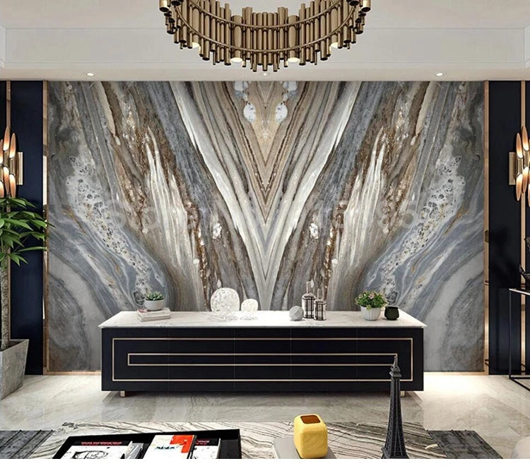 Custom Mural Paper 3D Marble Tiles Texture Photo Wallpaper Modern Luxury Hotel Bedroom Living Room TV Background Home Decoration