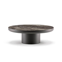 Italian-designed Living Room Table Round Natural Marble Center Table Coffee Table Set in Luxurious Modern