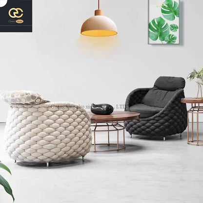 New Design Northern Europe Outdoor Luxury Rattan Woven Combination Sofa Simple Villa Design Terrace Furniture